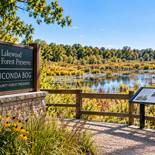 What Should Visitors Know About the Wauconda Bog at Lakewood Forest Preserve?
