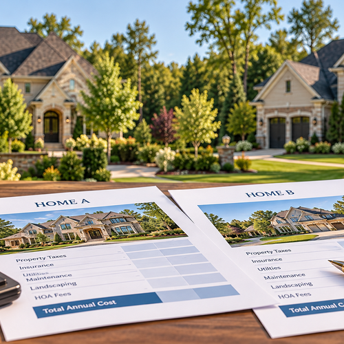 How Can You Compare the True Cost of Two Luxury Homes in Kildeer With Different Ownership Expenses?