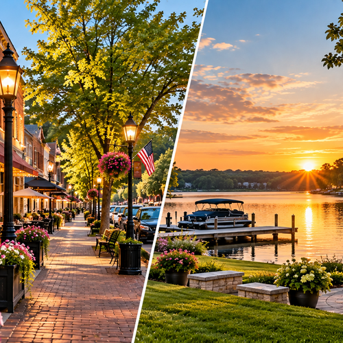 What Is the Difference Between Living Near Downtown Wauconda and Living Along Bangs Lake?