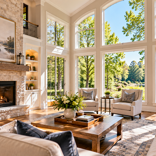 How Can Buyers Assess Natural Light and Window Placement When Touring a Long Grove Estate Home?
