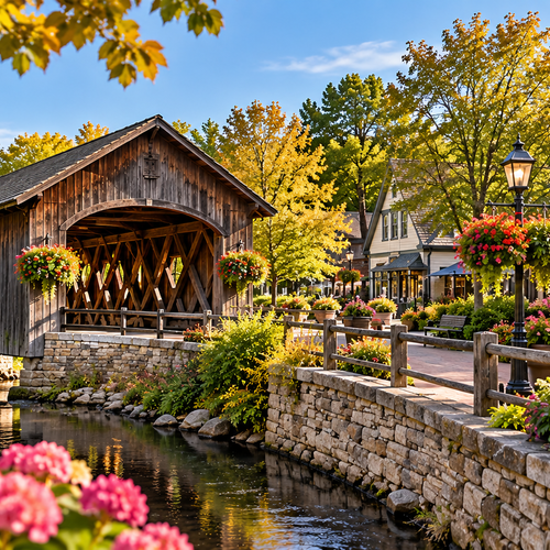 What Should You Know Before Visiting Long Grove’s Historic Covered Bridge and Surrounding District?