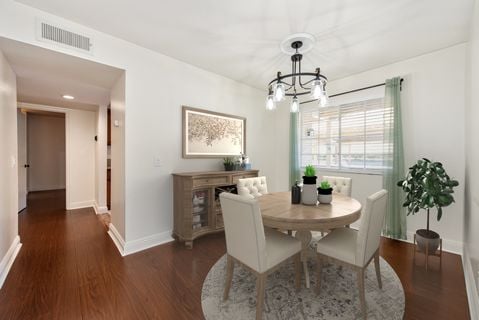 Dining area twilight cyn