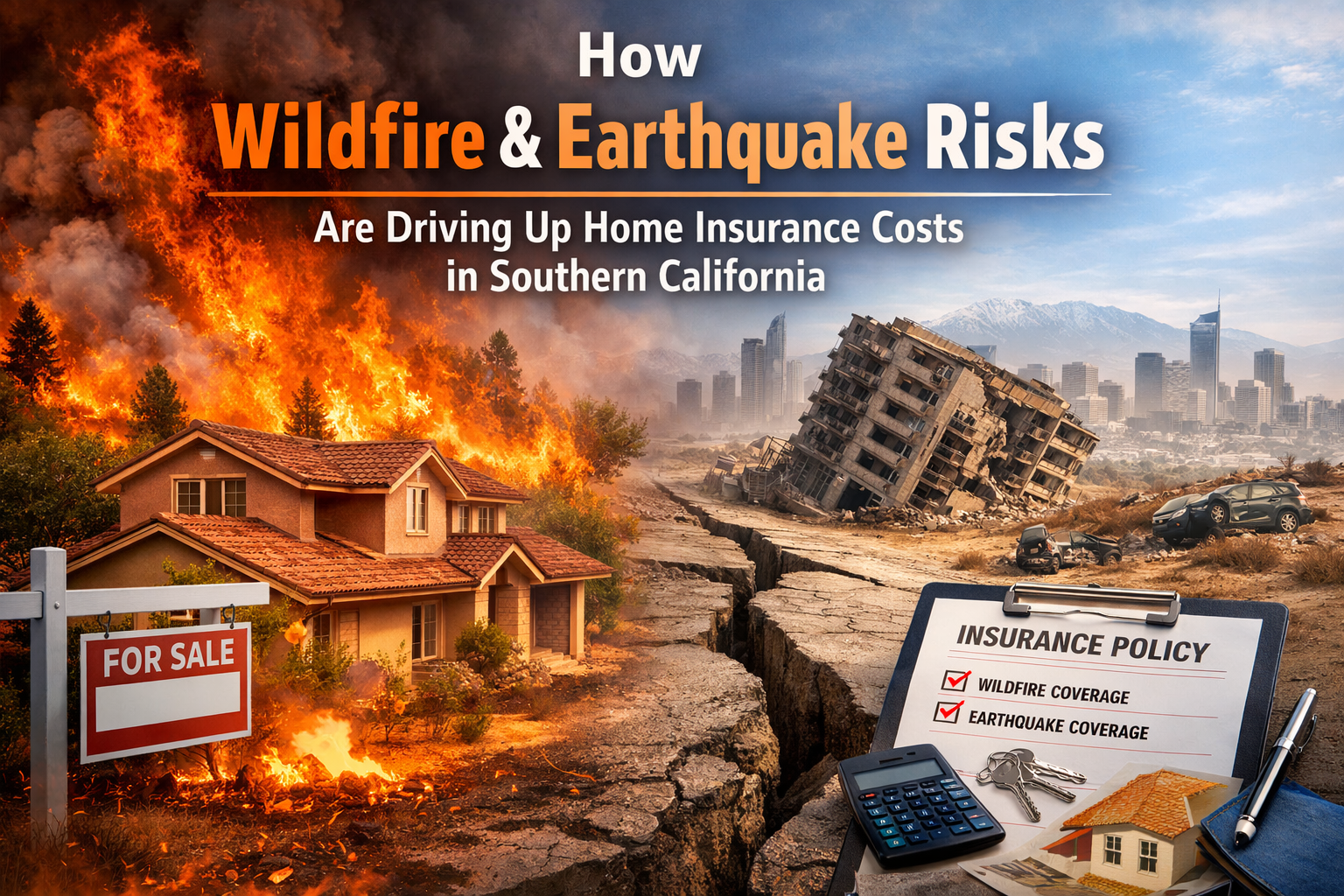 How Wildfire and Earthquake Risks Are Driving Up Home Insurance Costs in Southern California