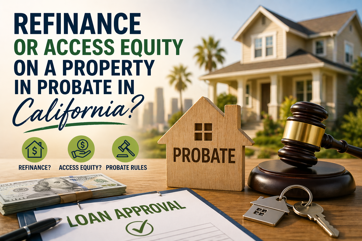 Can You Refinance or Access Equity on a Property in Probate in California