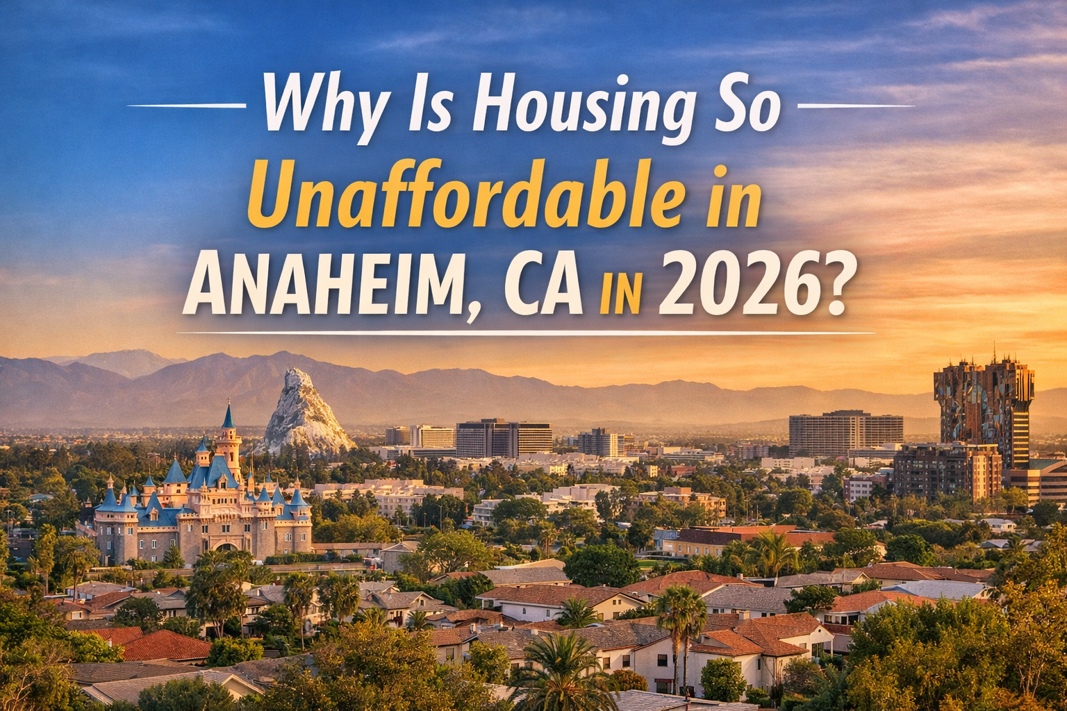 Why Is Housing So Unaffordable in Anaheim, CA in 2026