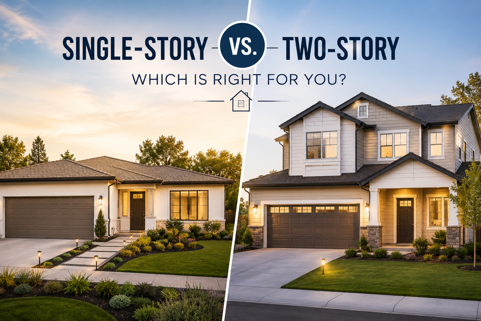 Single Story vs Two Story Homes Which Is Right for You