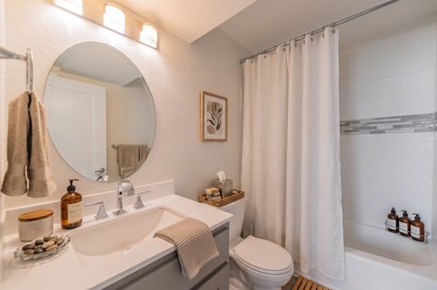 staged bathroom