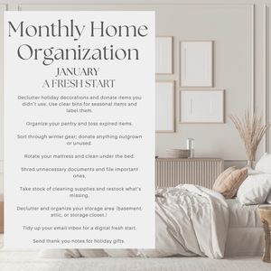 01 Monthly Home Organization