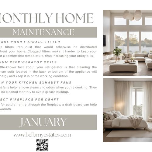 January Home Maintenance Tips 🛠️💡🏡