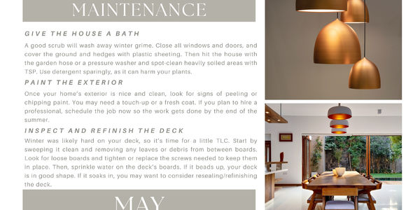 May Home Maintenance Tips 🛠️💡