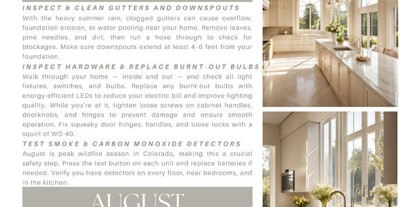 August Home Maintenance Tips 🛠️💡🏡