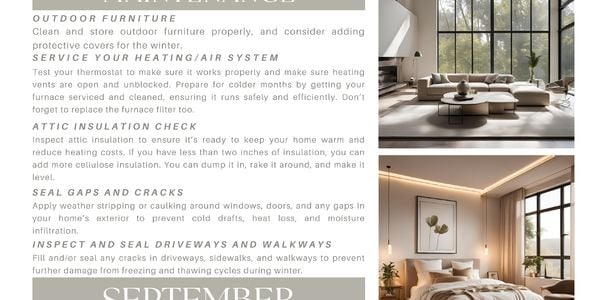 September Home Maintenance Tips 🛠️💡🏡