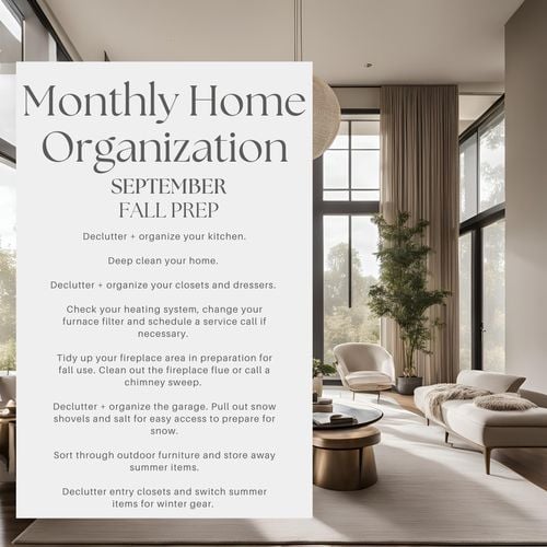Monthly Home Organization: September – Fall Prep 🍂✨🏡