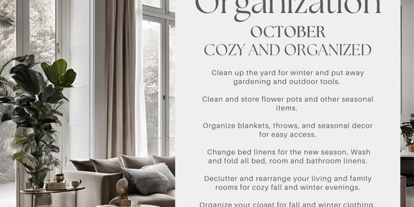 Monthly Home Organization: October – Cozy & Organized &hellip;