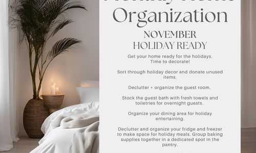 Monthly Home Organization: November – Holiday Ready 🏡🎄✨