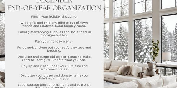 Monthly Home Organization: December - End of Year &hellip;