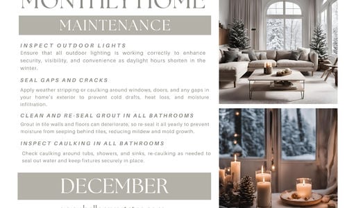 December Home Maintenance Tips 🛠️💡🏡