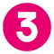 3 pink icon