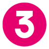 3 pink icon
