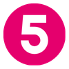5 pink icon