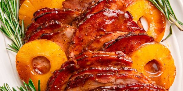 Pineapple Honey-Glazed Ham