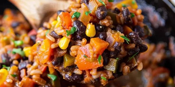 Zesty Black Bean Rice Skillet