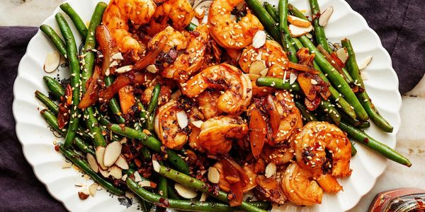 Chile-Crisp Shrimp and Green Beans