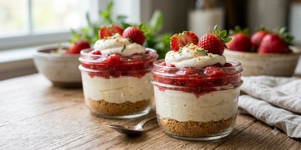 No-Bake Strawberry Cheesecake Cups