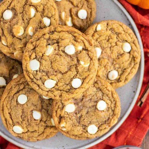 Pumpkin White Chocolate Chip Cookies