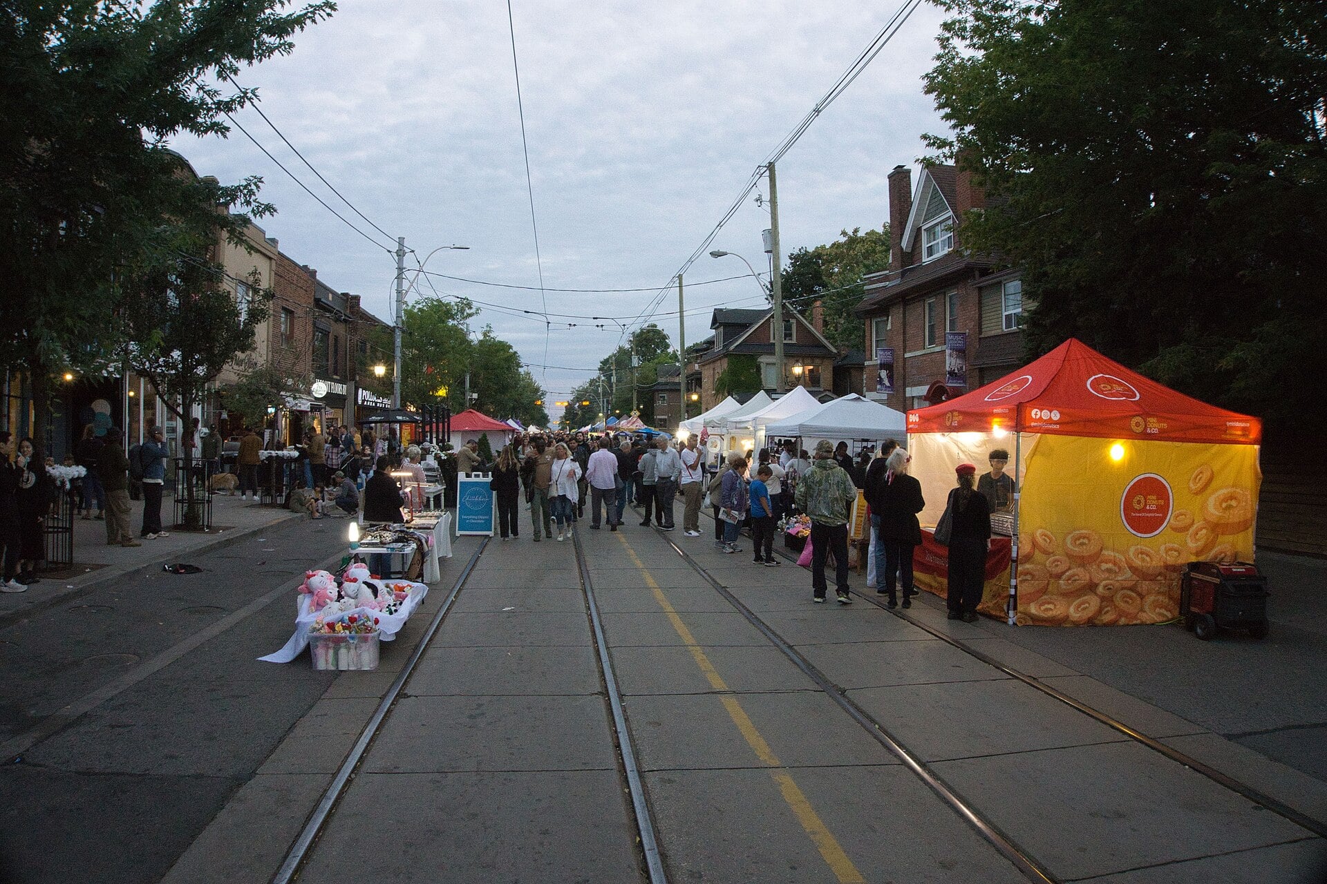 Street scene at the Roncesvalles Polish Festival in Toronto
