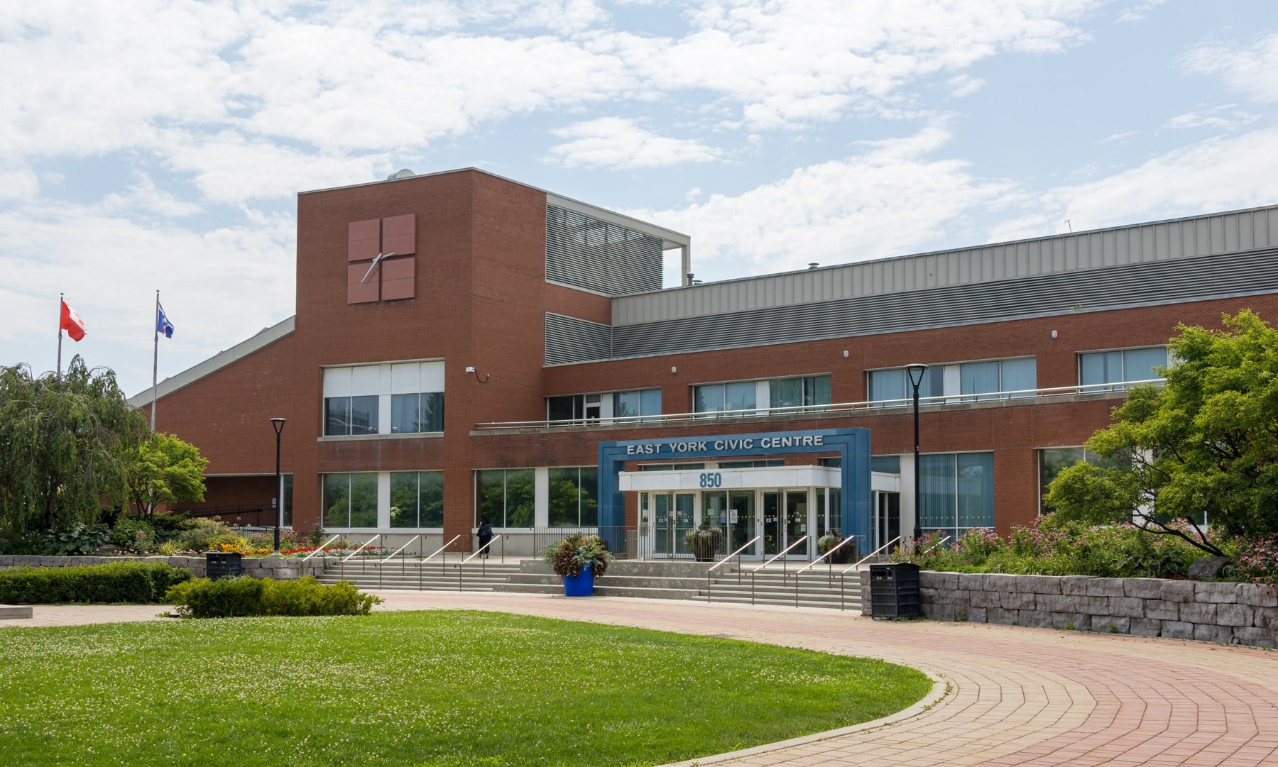 East York Civic Centre on Coxwell Avenue in Danforth Village-East York