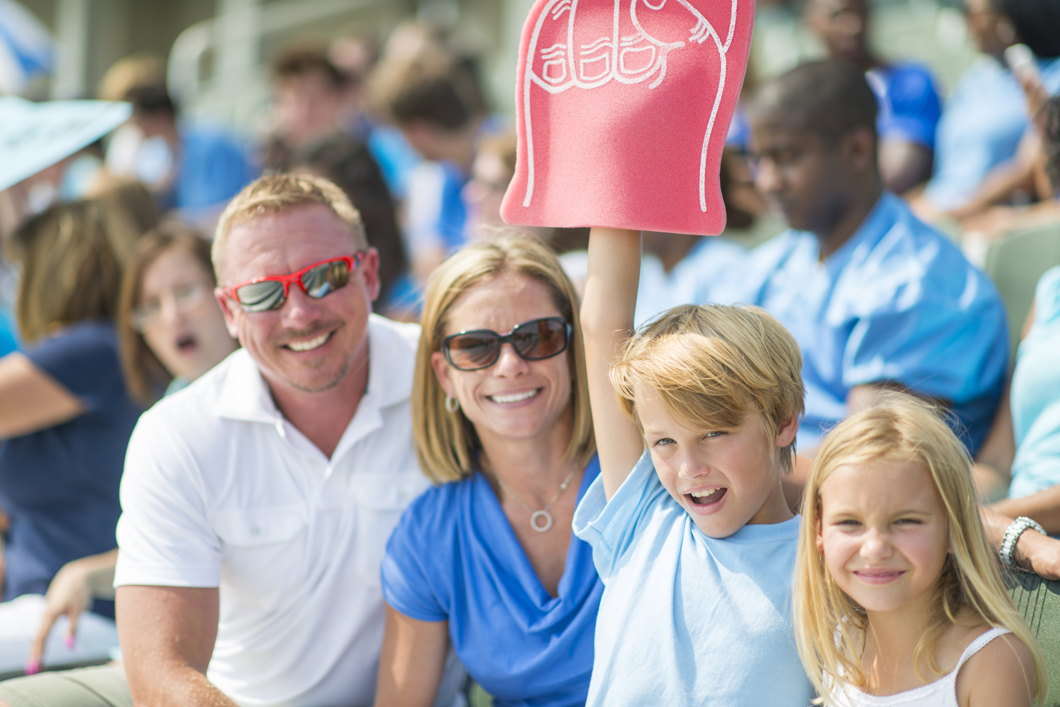 Family at the game