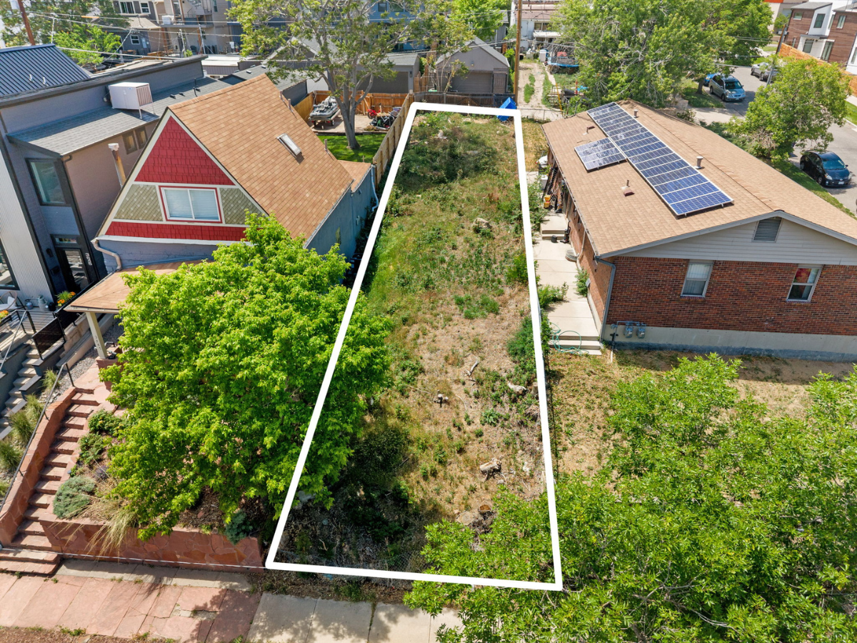 2 Potter Highlands land for sale, Denver vacant lot, Denver new build opportunity, custom home site Denver, U-TU-B2 zoning Denver, Denver infill development, Jason Sirois Denver Realtor