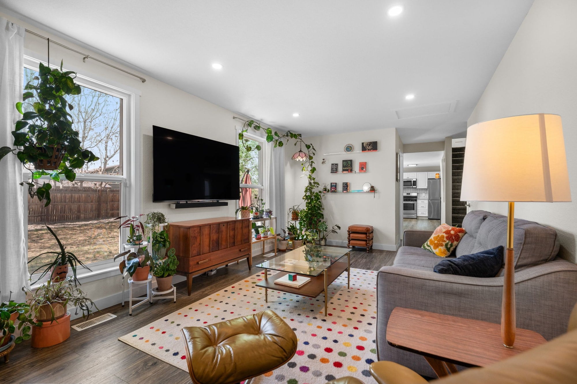 Bright, open living room in a Denver home well suited to downsizing buyers - FORM at Compass Denver