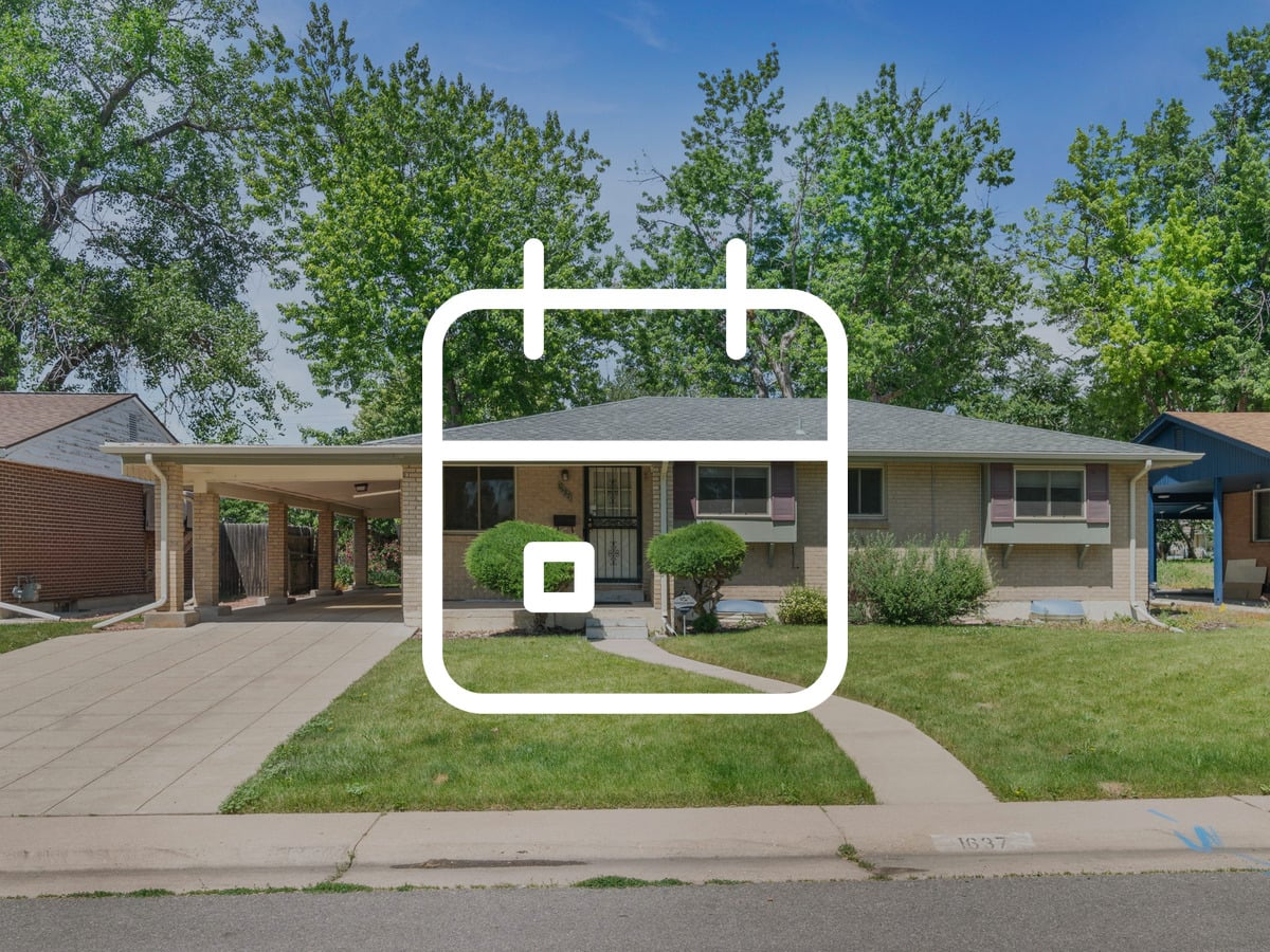 Denver ranch home with a green spring lawn, illustrating the best month to list a home in Denver