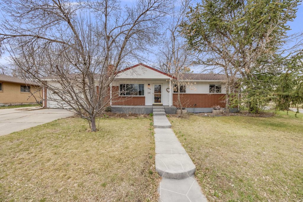 Denver home photographed in the off-season with bare trees, showing how winter listings present