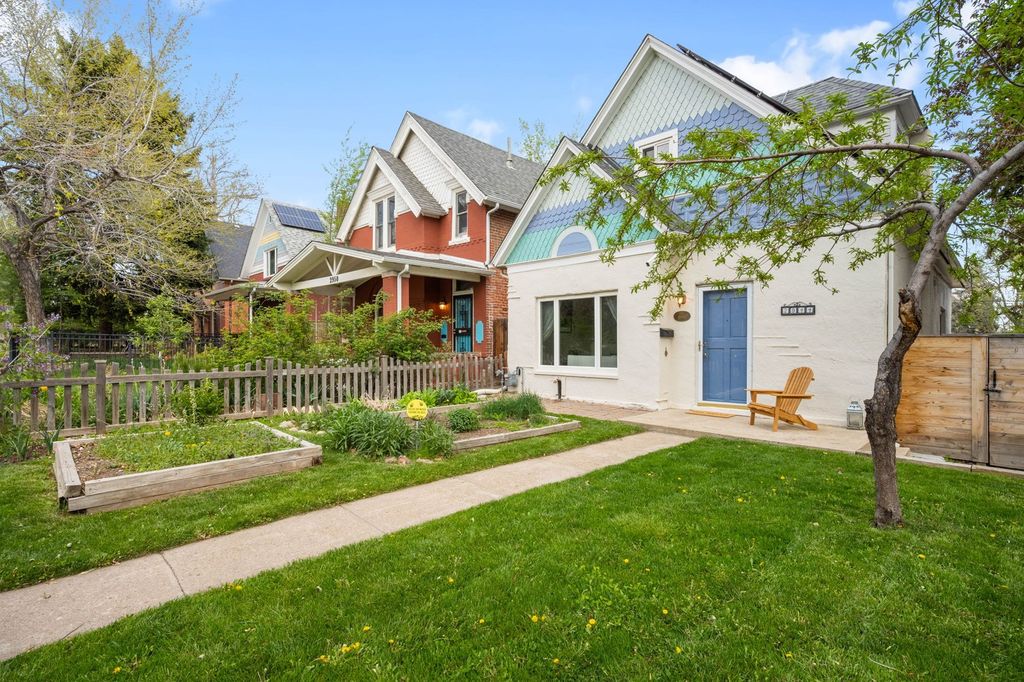 Pre-war two-story home on a tree-lined central Denver street, similar in feel to Lower Greenville and Vickery Place in Dallas