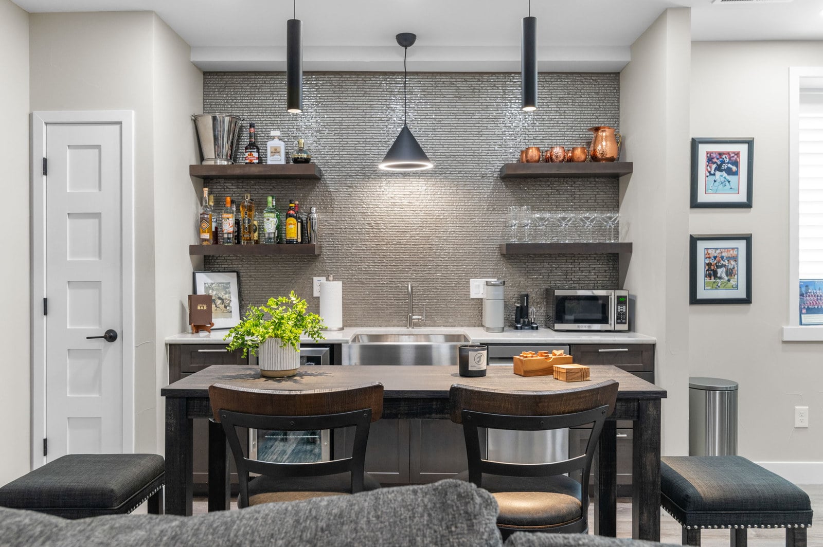 Updated kitchen with island in a Denver home for buyers moving from Chicago