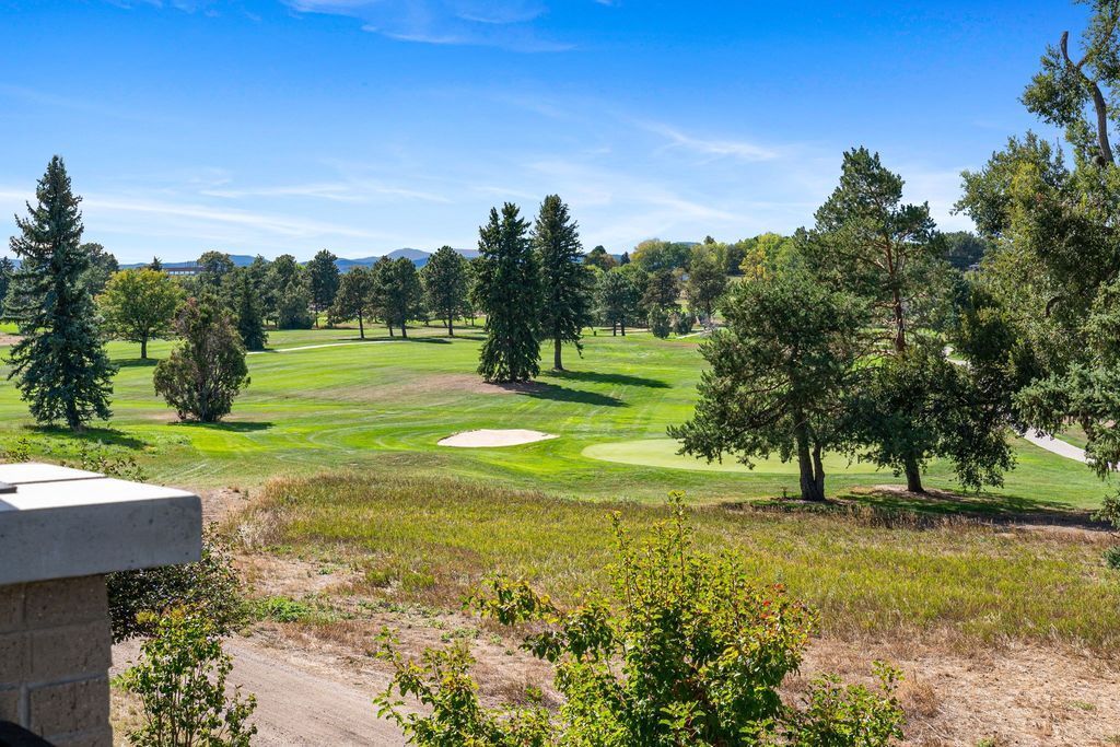 Willis Case Golf Course and Front Range view from 4683 W 50th Pl in Regis, Denver