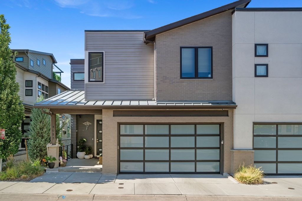Modern townhome exterior at 4683 W 50th Pl in Denver's Regis neighborhood