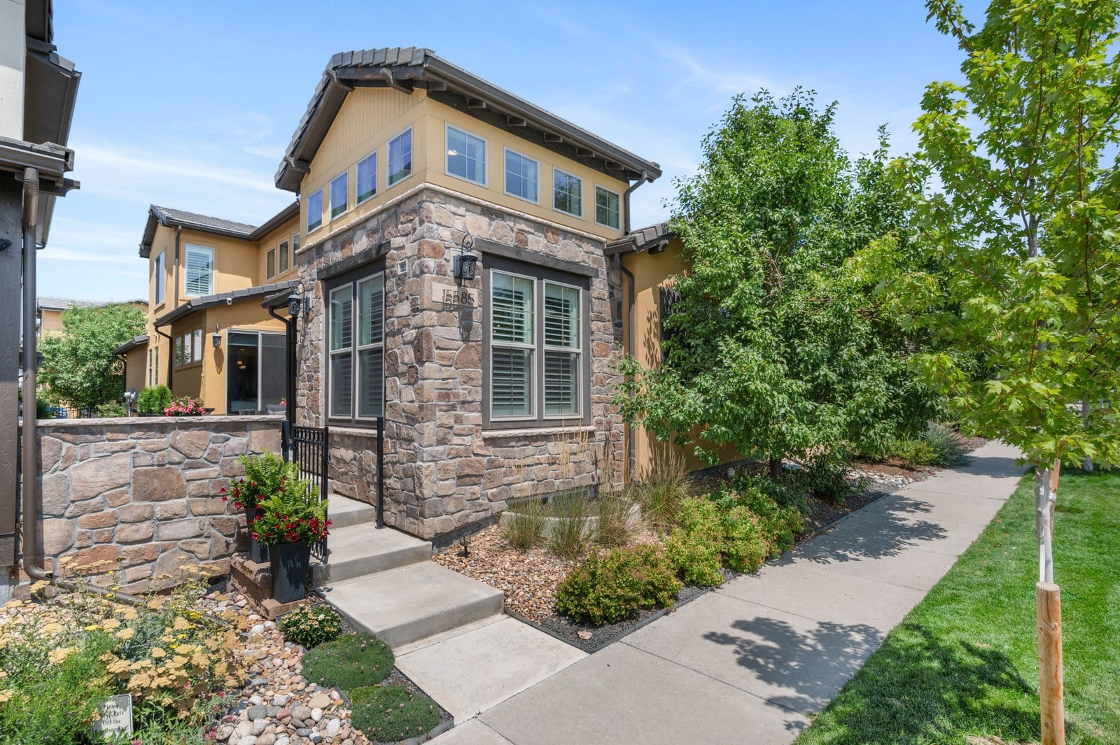Denver home exterior showing the lot size and space New York transplants trade density for