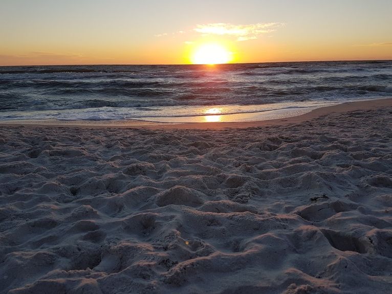 Sunset on the beach