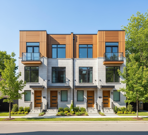 4 plex separate doors