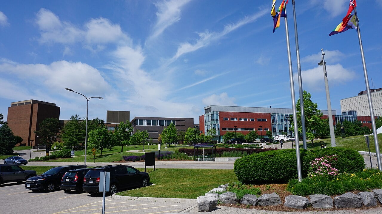 The University of Waterloo campus in Waterloo, Ontario