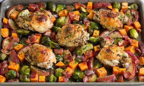 One Pan Autumn Chicken Dinner Recipe