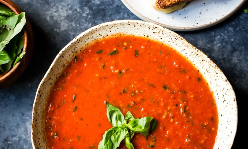 Roasted Tomato Basil Soup Recipe