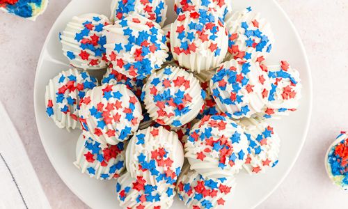 Patriotic Cake Balls Recipe