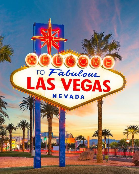 Welcome to Las Vegas Sign in the morning_Small
