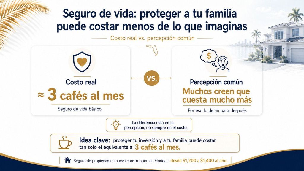 comparación entre el costo real del seguro de vida y la percepción común del comprador