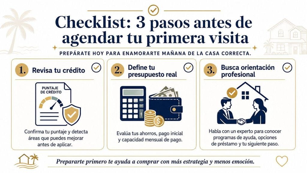 tres pasos antes de agendar tu primera visita a una propiedad